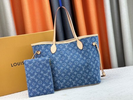 لويس فيتون نيفر فول شامل علبة لون جينز